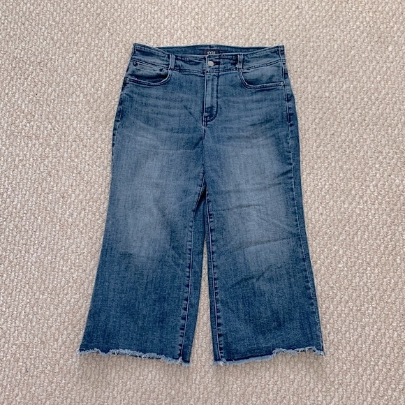 NYDJ High Rise Major Wide Leg Capri Jean - Picture 4 of 15